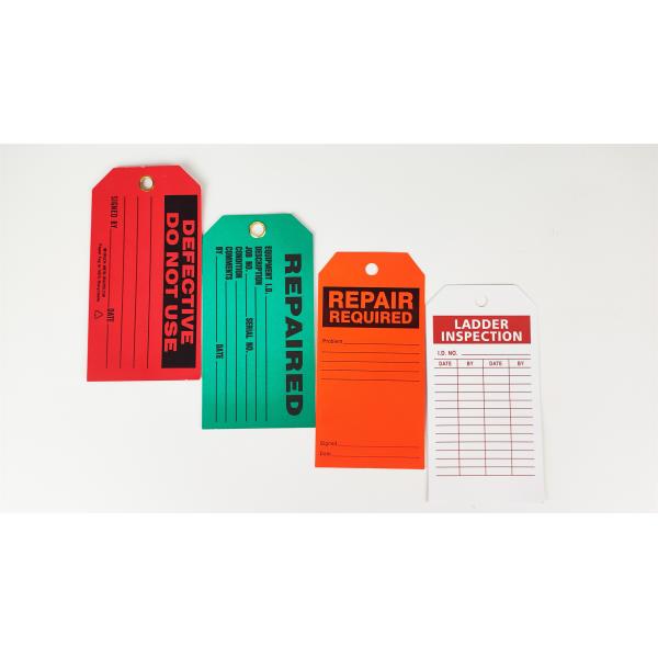 Customized Plastic Safety Tag Readable For Danger Notification
