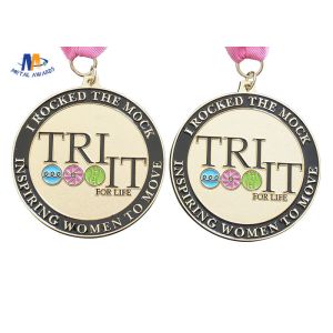 Turtle shell Custom Made Medals Background Sandblast Medallion Shiny Gold