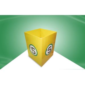 Wholesale Glossy Lamination Yellow Cardboard Display Bins For Promoting Dvds from china suppliers