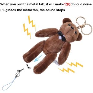 140db Personal Keychain Alarm Safety Security Alarm LR44 ABS Self Defense 40g