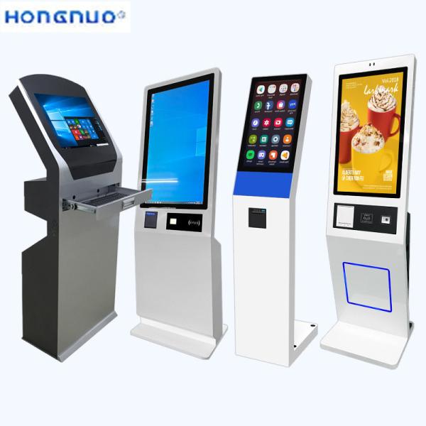 Quality Customizable self service payment terminal with Optional Magnetic Stripe Card Swiper and RK3568 Android Solution Metal case Black for sale