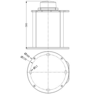 14AH 2000cd Solar Powered Beacon Light Medium Intensity