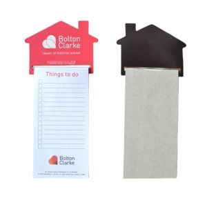 Fridge Custom House Shape Paper Note Pad With Magnet