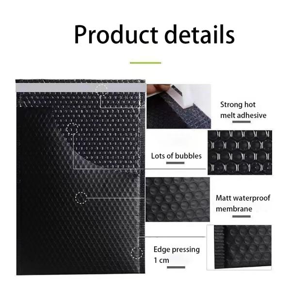 Flexible And Lightweight Moisture-Resistant Matte Pearl Film Bubble Mailing Bag