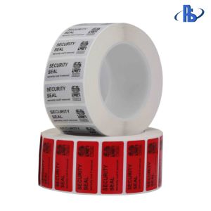 Tamper Evident VOID Labels , Partial Transfer Security Barcode Labels