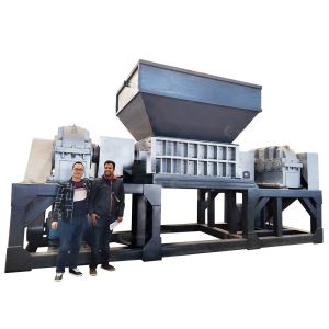 Double Shaft E-waste Plastic Waste Metal Recycling Shredder Machine with 15kW