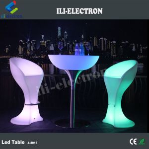 Glowing nightclub furniture illuminated led bar table