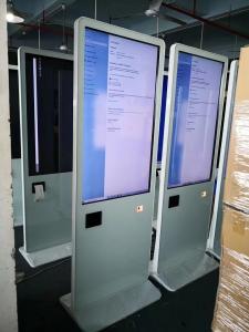 All In One Pc Lcd Touch Screen Kiosk 43 With Thermal Printer / Qr Code Scanner