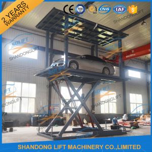 3T 3.3m Double Deck Car Parking System for 2 Car Basement Double Deck Scissor
