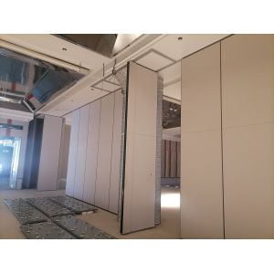 Modern Sliding Office Partition Walls Sound Insulation Melamine Surface Hanging