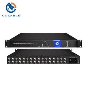 16 Channel Free To Air DVB S2 To IP Converter , Dvb T To Ip Gateway For DTV