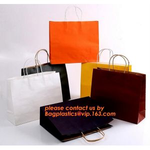 Luxury Matt Stripe Pattern Paper Gift Bag Carrier Bag Party Bag with Rope Handle