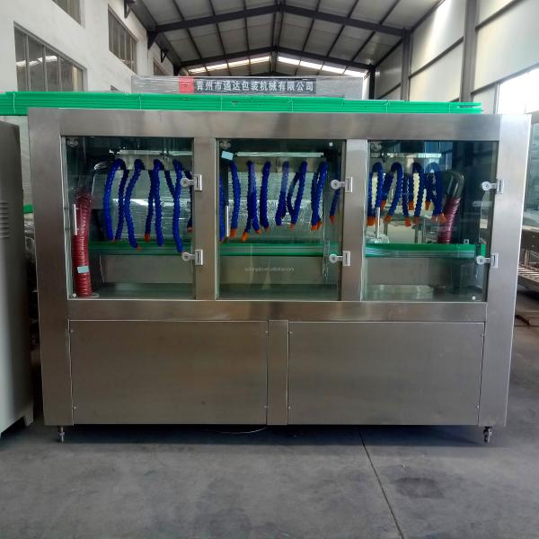 fully automatic wine bottle washing filling capping drying labeling machine production line
