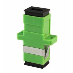 Green Singlemode Sc Apc Simplex Adapter With Zirconia Ceramic Ferrule