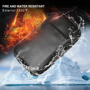 Fireproof And Waterproof Document Bag , RFID Blocking Passport Holder
