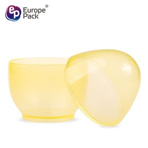 Wholesale BPA free creative Luminous design egg shape eco-friendly ice cream cup