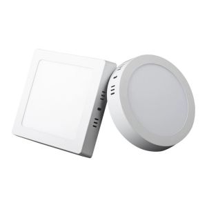 No Punching Round Surface Mounted LED Panel Light 5000K High 120LM/W