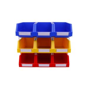 NO Foldable Storage Boxes for Tool Storage Stackable Plastic Shelf Bin Spare