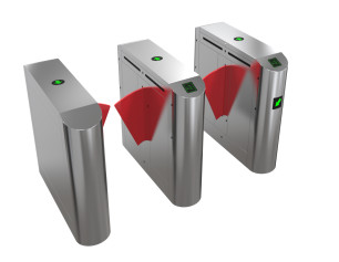 Quality Exhibition Flap Barrier Turnstile Anti Interference With Alarm Function for sale