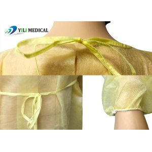 Harmless Durable Non Woven Disposable Gowns Elastic for Hospital