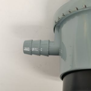 Grey Iraqi Model LPG Valve with Adjustable Regulator and H.51-11mm Outlet