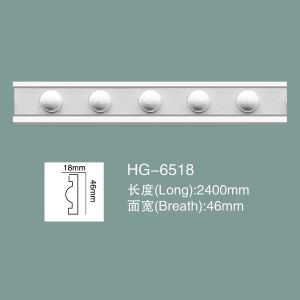 Wholesale Dado Rail Foam Skirting Board PU Wall Baseboard HG-6518 from china suppliers
