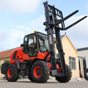 3.5T To 5T Rough Terrain Counterbalance Forklift Multifunctional