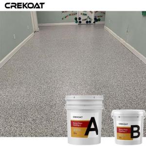 China Polymer Epoxy Resin Floor Coating With Decorative Vinyl Colored Flakes on sale