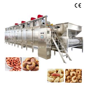 Wholesale Fully Automatic High Efficiency Large Capacity Continuous Nuts Roaster 300kg/h-2000kg/h from china suppliers