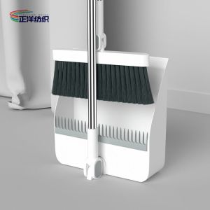36" Small Broom Dustpan Stainless Steel And PP Material Standing Dustpan Set