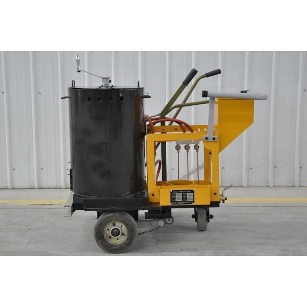 Quality Human Pushing Thermoplastic Road Line Marking Machine 10 To 50cm Width Shoes Choosing with 100L Paint Tank Capacity for sale