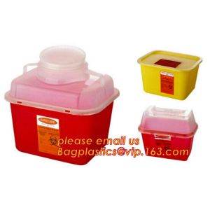 Plastic Disposable Medical Sharps Containers, Kenya safety box for needle