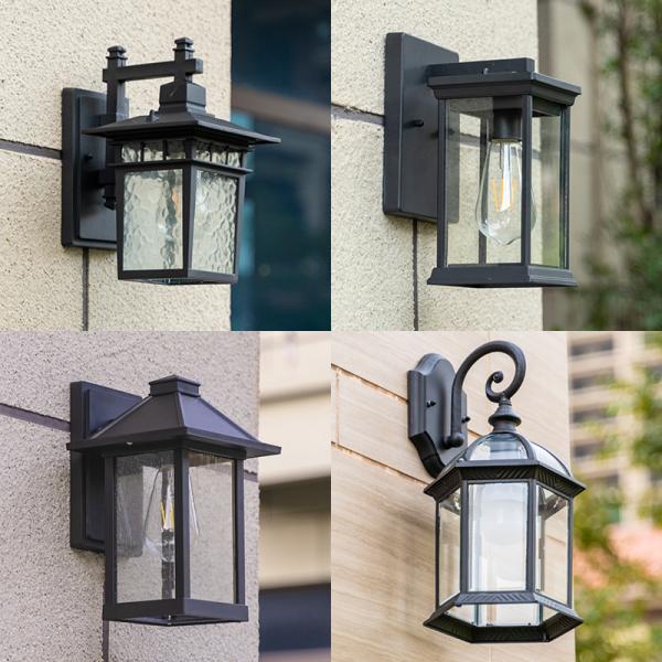 200W Yard Wall Mount Led Light Outdoor Medieval Classical Lantern Shape Waterproof