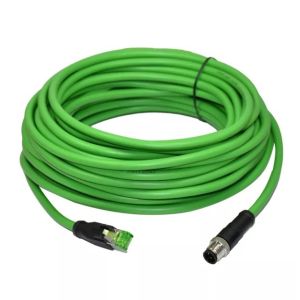 8 pin connector wire X d code Female M12 to Male RJ45 cable 4 pin 8 pin