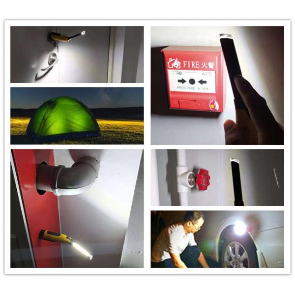 200 Lumens Mini Magnetic Foldable 2W Cob LED Inspection Light With Pocket Clip