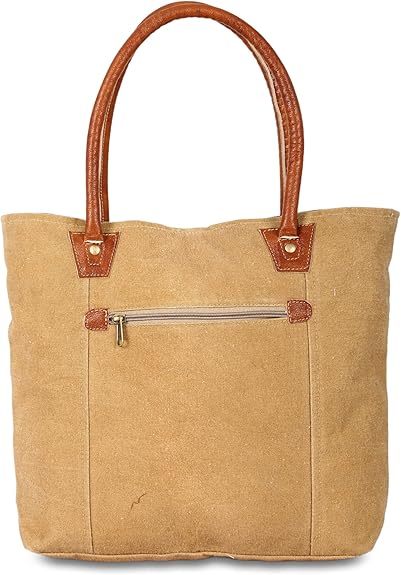 Upcycled Large Canvas shoulder Bag for women canvas tote boho handbag