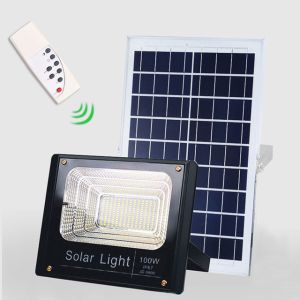 Outdoor 25W 40W 60W LED Solar Flood Light With Timer Security / IP65 Solar Flood