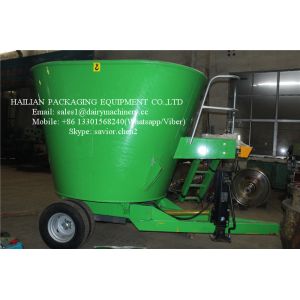 Electronic Cattle Vertical Feed Mixer 27 CBM Capacity Trailing Type