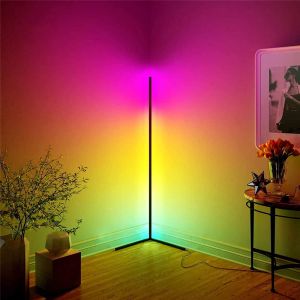 Smart Floor Lamp Ambient Light Alexa Corner Lamp Accent Light Living,Gaming Room