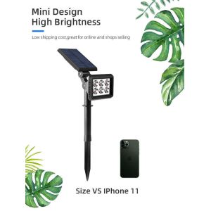 Outdoor Solar Garden Light Landscape LED Lawn Lamp with and Adjustable