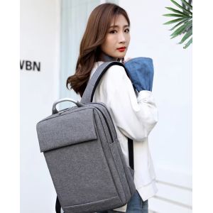 Customizable Logo Anti-Theft Grey Computer Backpack Perfect Business Laptop Bag