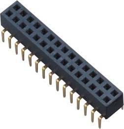 ROHS 2.0 Female Header Centipede Foot Doble Row Solder AU over Ni