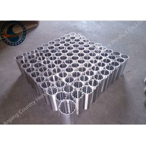 Welded Profile Wire Screen , Vee Shaped Wire Mesh Tube