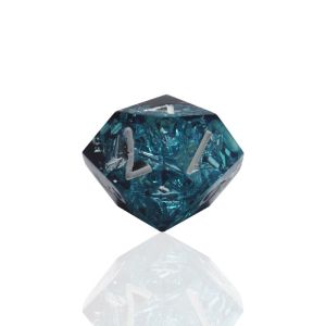 Blue Black Resin Material Dice Set Dragon And Dungeon Polyhedral