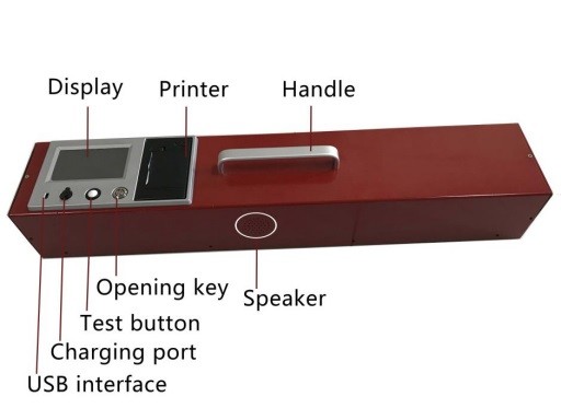 Large Data Storage Pavement Marking Retroreflectometer For Road Markings