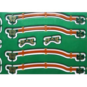 Regid Flexible Multilayer Fr4Green Soldermask Printed Circuit Boards ,pcb