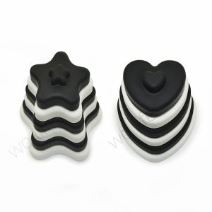 BPA Free Silicone Stacking Nesting Circle Toy Squeeze Play