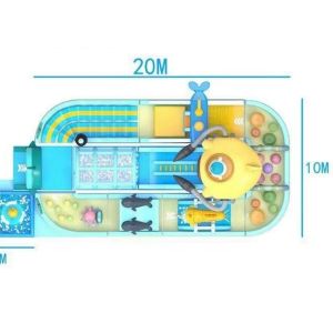 PVC Tarpaulin 20m By 10m Inflatale Jumping Castle With Slide