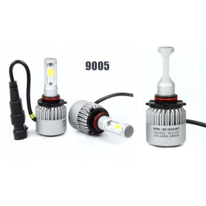6500K Auto S2 Led Headlight 9005 HB3 72W 8000LM COB Led Headlights For Cars