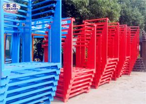 Wholesale Powder Coated Steel Stacking Racks , Warehouse Stackable Pallet Racks For Wheat from china suppliers